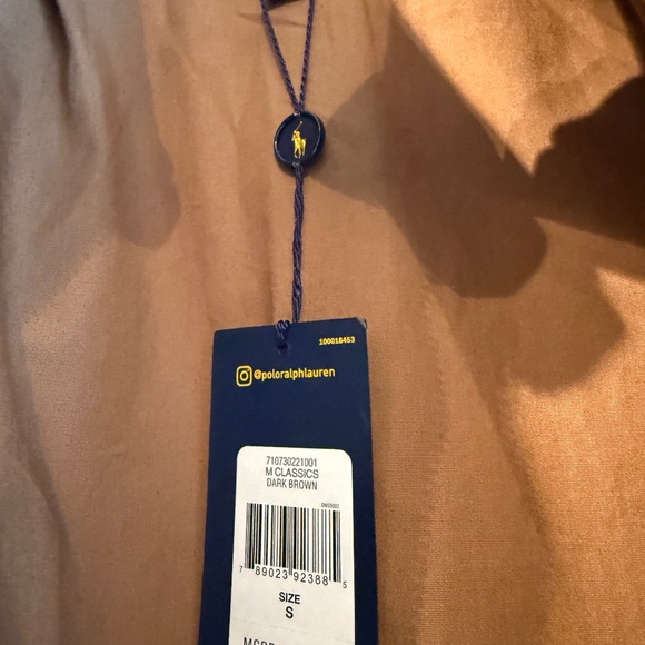 Polo Ralph Lauren Mens Brown Vintage Hand Detailed Leather Flight Bomber Jacket - Picture 10 of 10